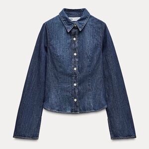 Zara Blue Denim Shirt
